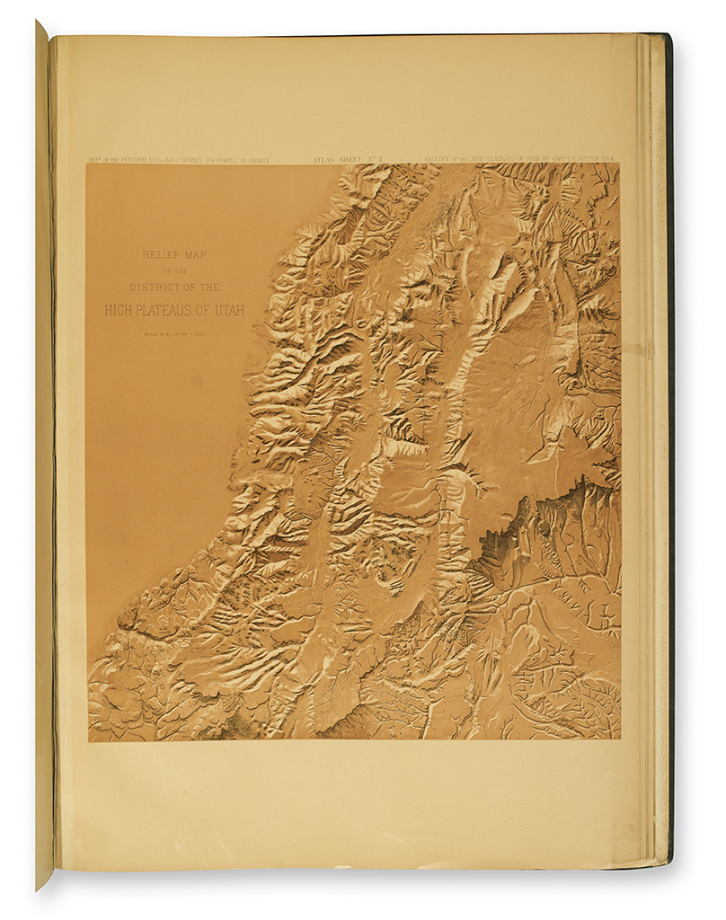(WESTERN SURVEYS.) Powell, J. W. Topographical and Geological Atlas of the District of the High Plateaus of Utah.